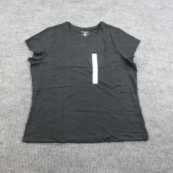 Banana Republic Tops - Banana Republic Shirt Womens XXL Black Crew Neck Basic Stretch Modal Cotton NWT